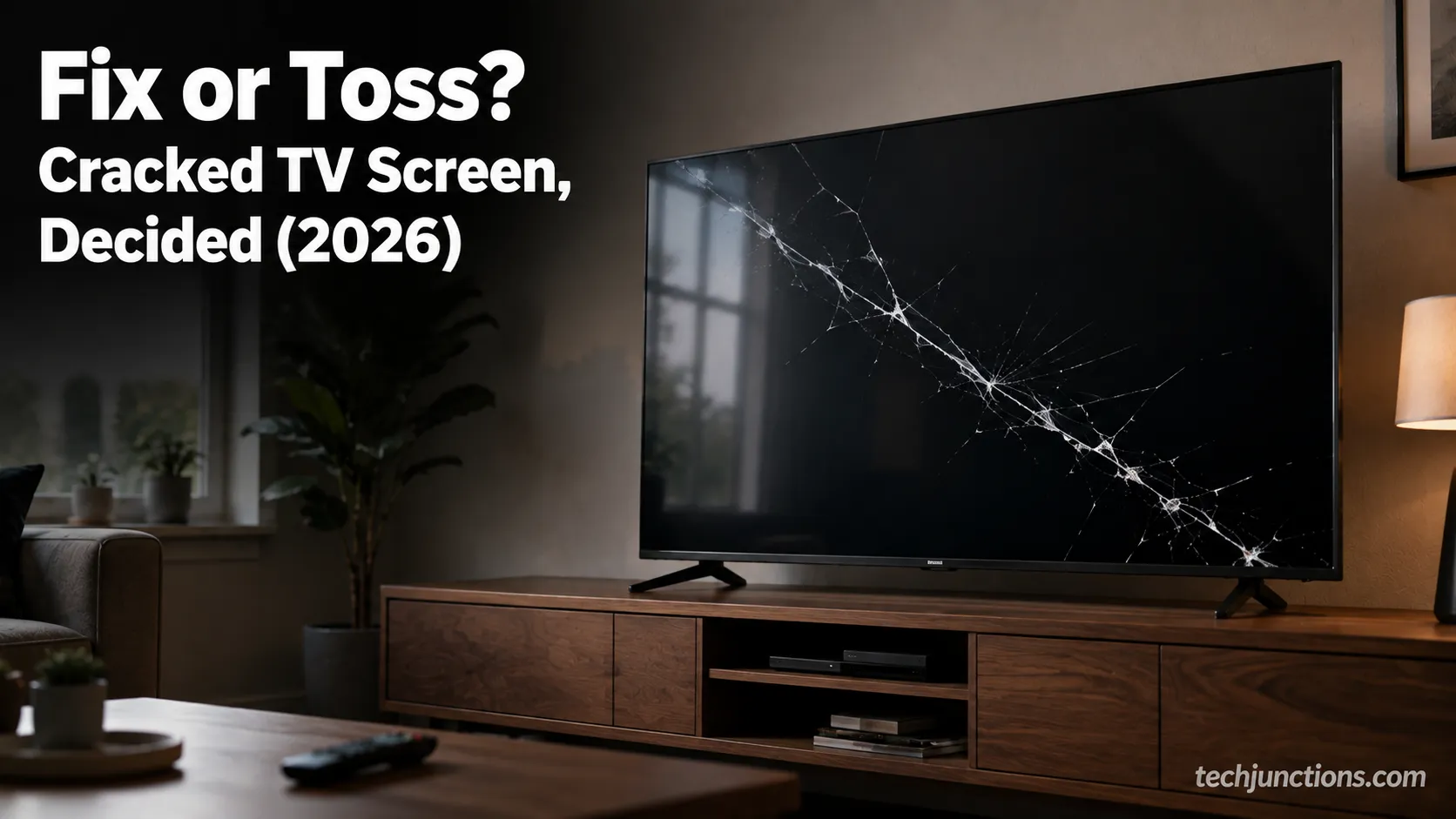 Fix or Toss? Cracked TV Screen, Decided (2026)