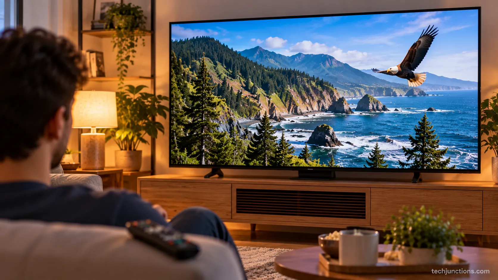 A free PBS program playing full screen on an LG TV without any login prompt on the picture.