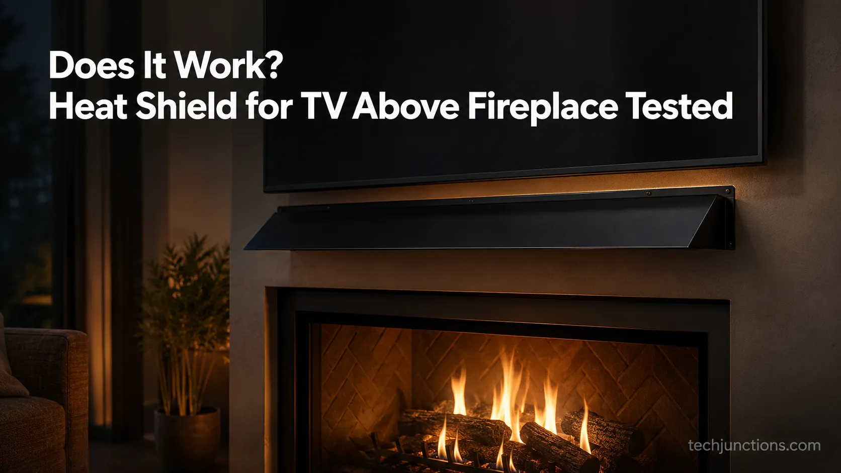 Does It Work? Heat Shield for TV Above Fireplace Tested