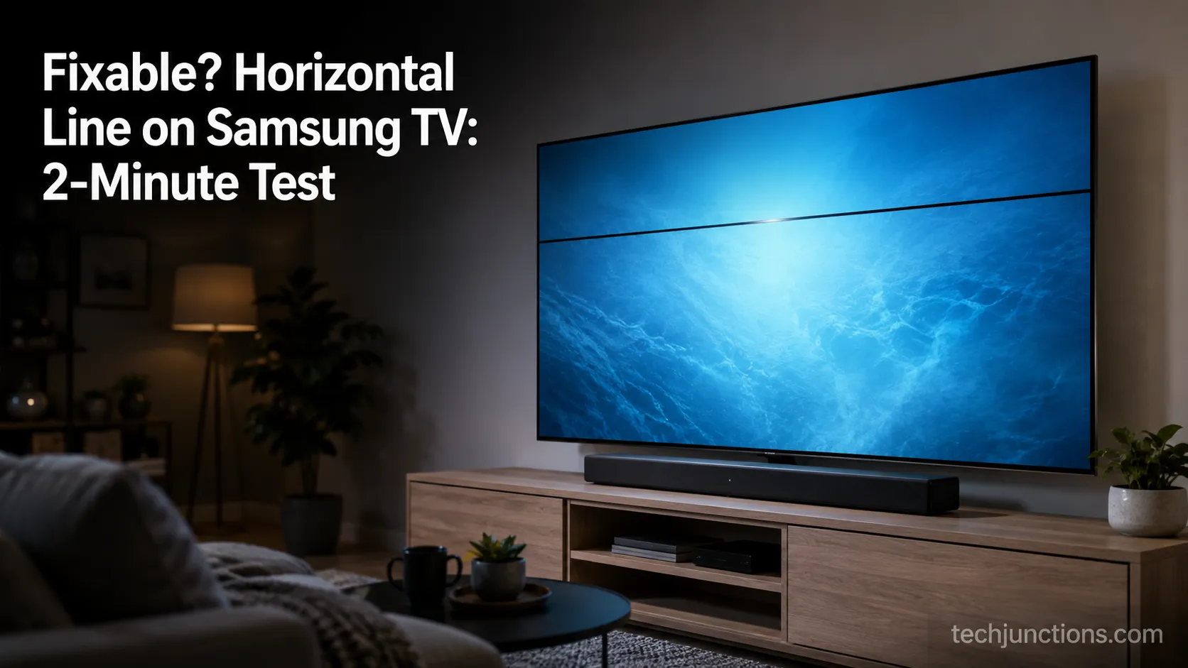 Fixable? Horizontal Line on Samsung TV: 2-Minute Test