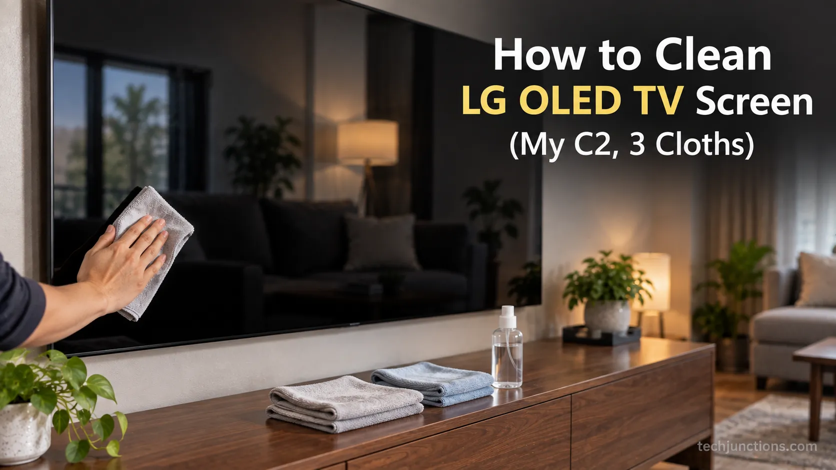 How to Clean LG OLED TV Screen (My C2, 3 Cloths)