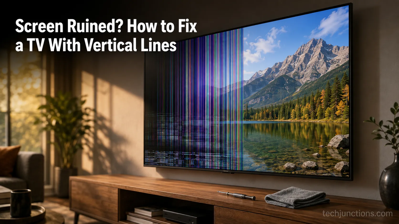 Screen Ruined? How to Fix a TV With Vertical Lines