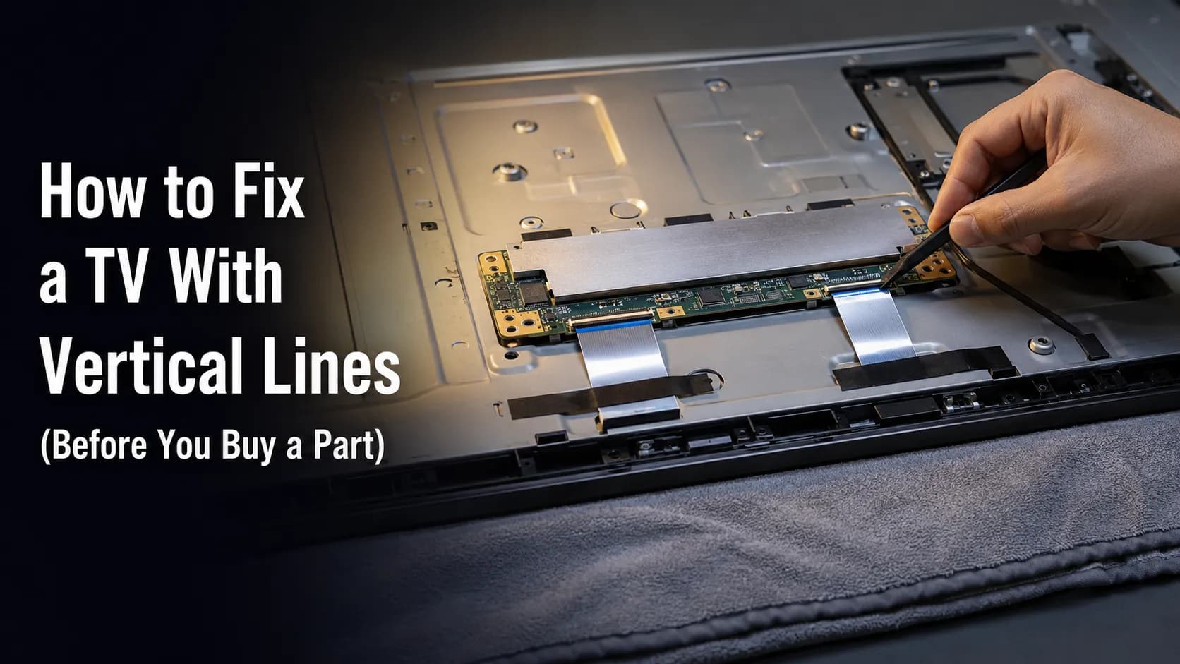 How to Fix a TV With Vertical Lines (Before You Buy a Part)