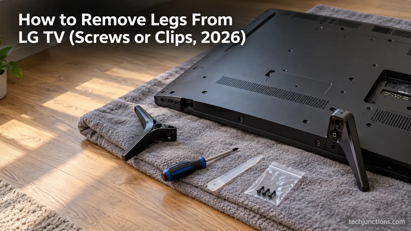 How to Remove Legs From LG TV (Screws or Clips, 2026)