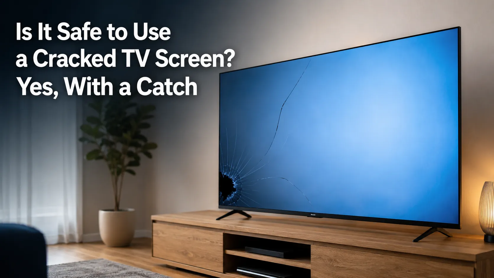 Is It Safe to Use a Cracked TV Screen? Yes, With a Catch