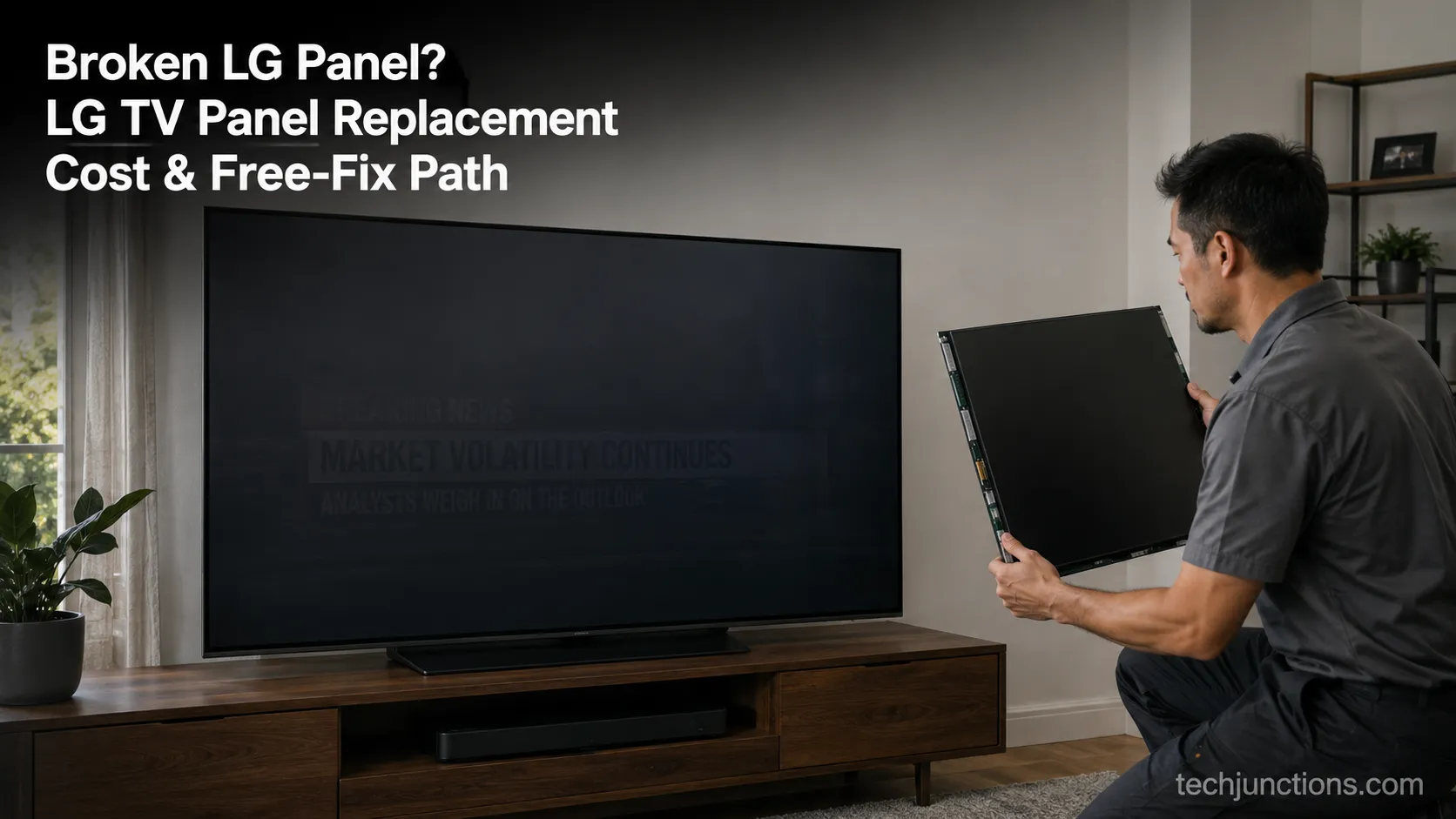 Broken LG Panel? LG TV Panel Replacement Cost & Free-Fix Path