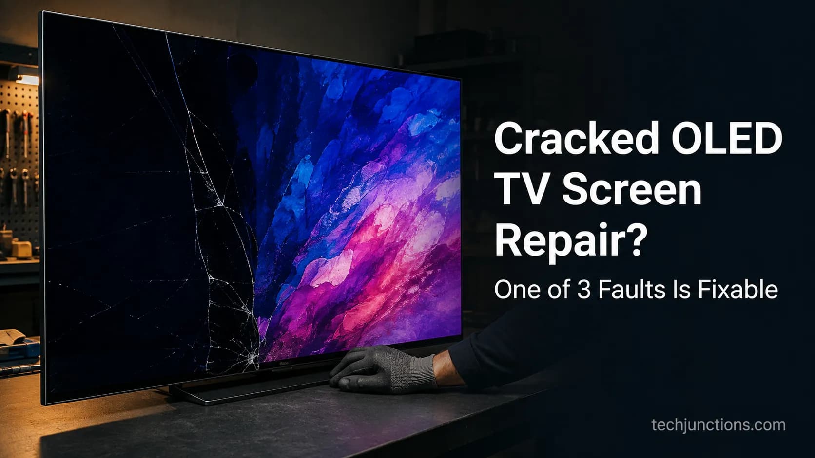Cracked OLED TV Screen Repair? One of 3 Faults Is Fixable