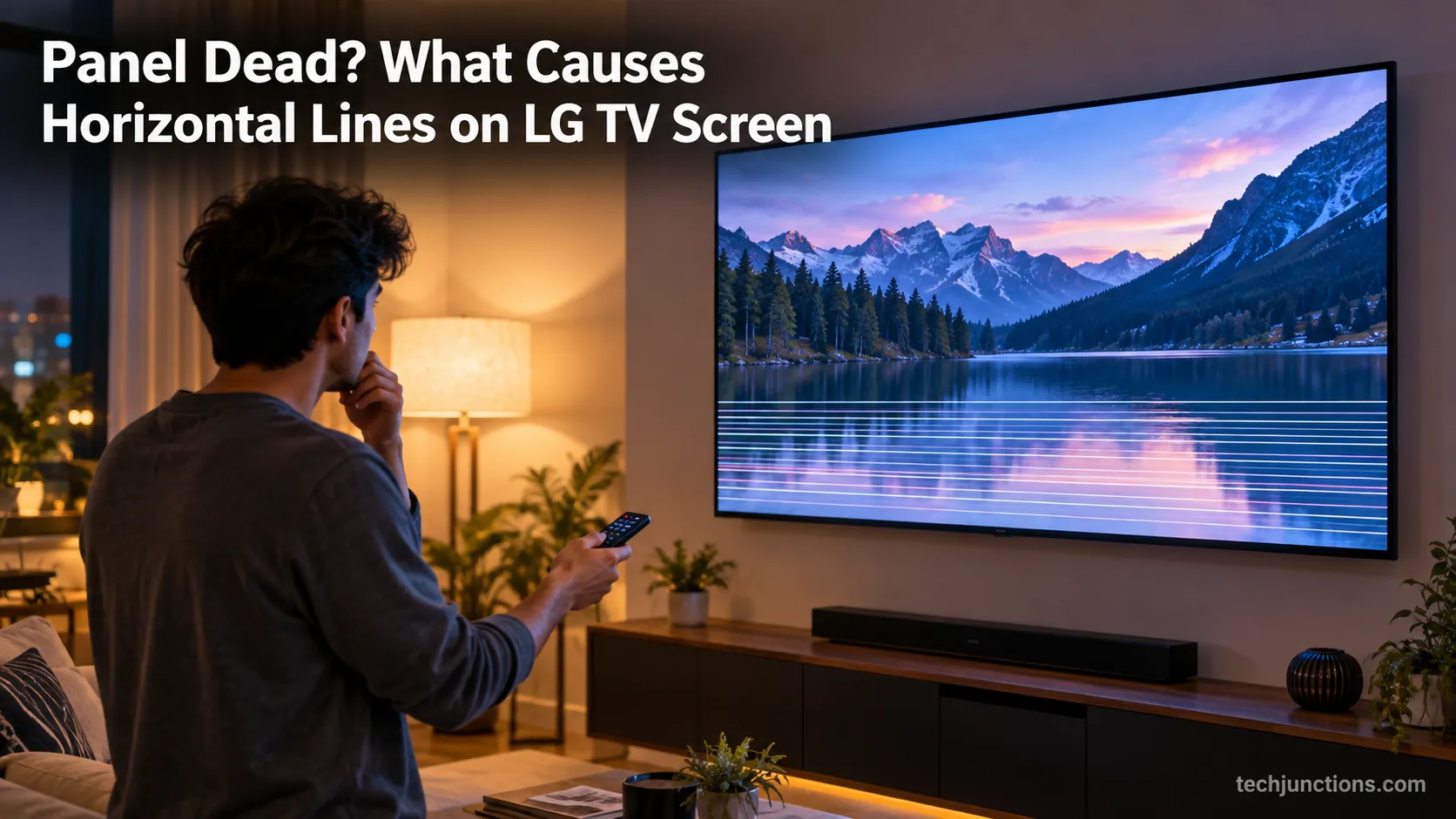 Panel Dead? What Causes Horizontal Lines on LG TV Screen