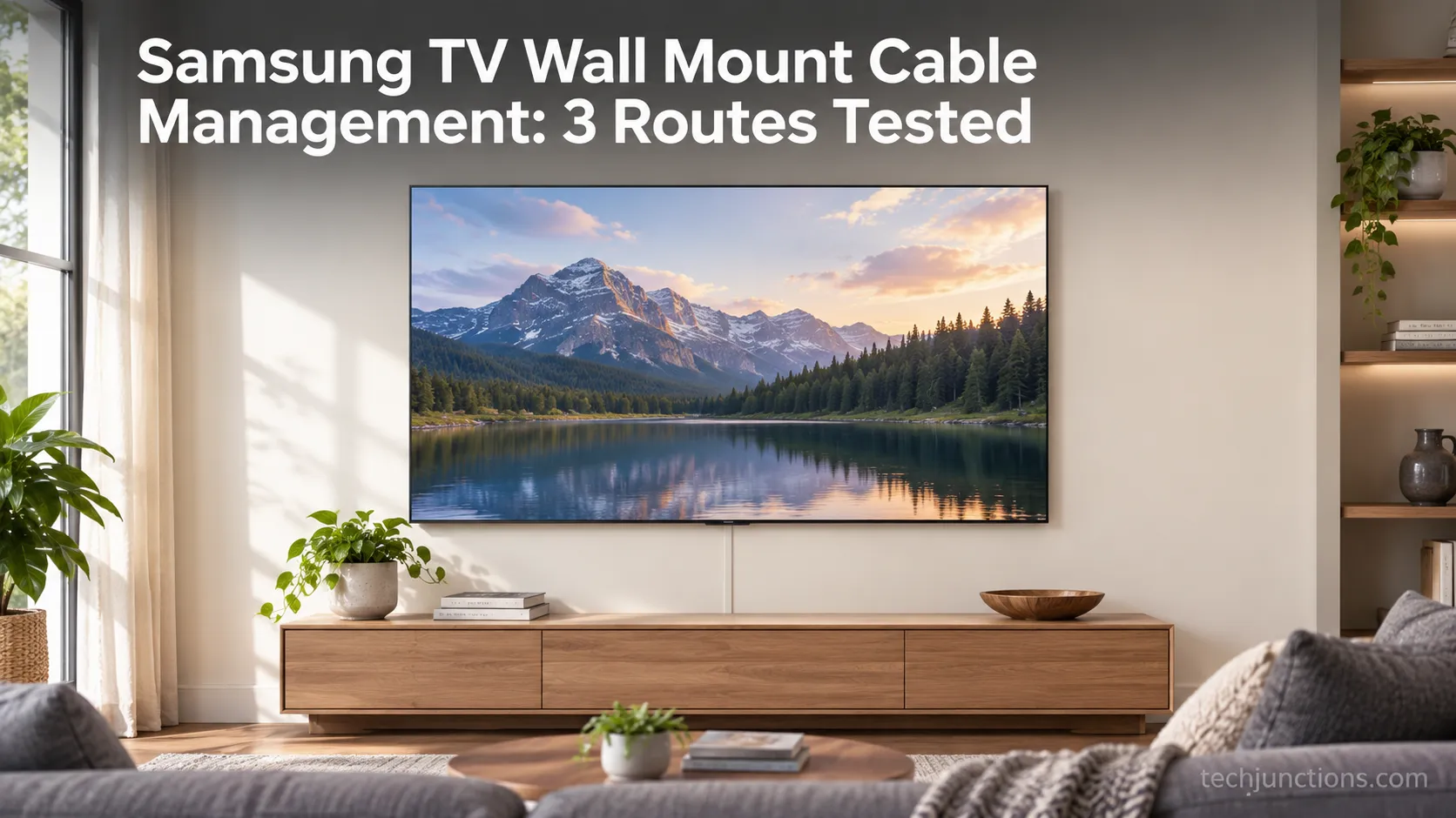 Samsung TV Wall Mount Cable Management: 3 Routes Tested