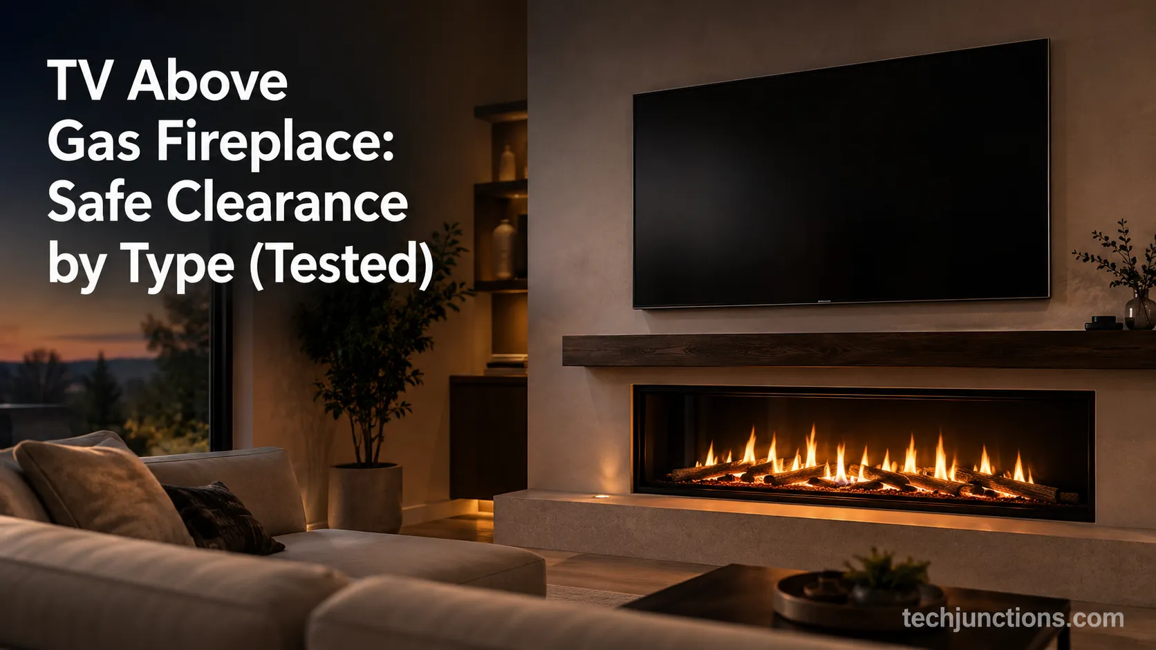 TV Above Gas Fireplace: Safe Clearance by Type (Tested)