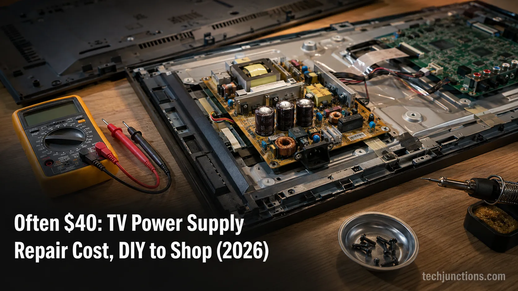 Often $40: TV Power Supply Repair Cost, DIY to Shop (2026)
