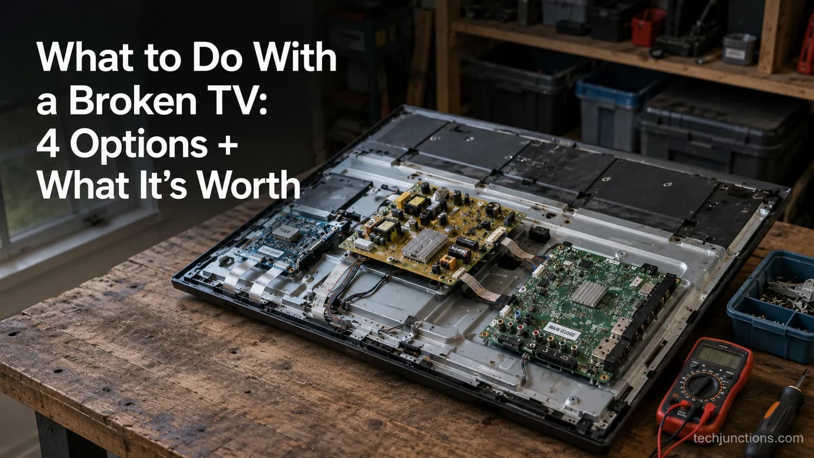What to Do With a Broken TV: 4 Options + What It's Worth