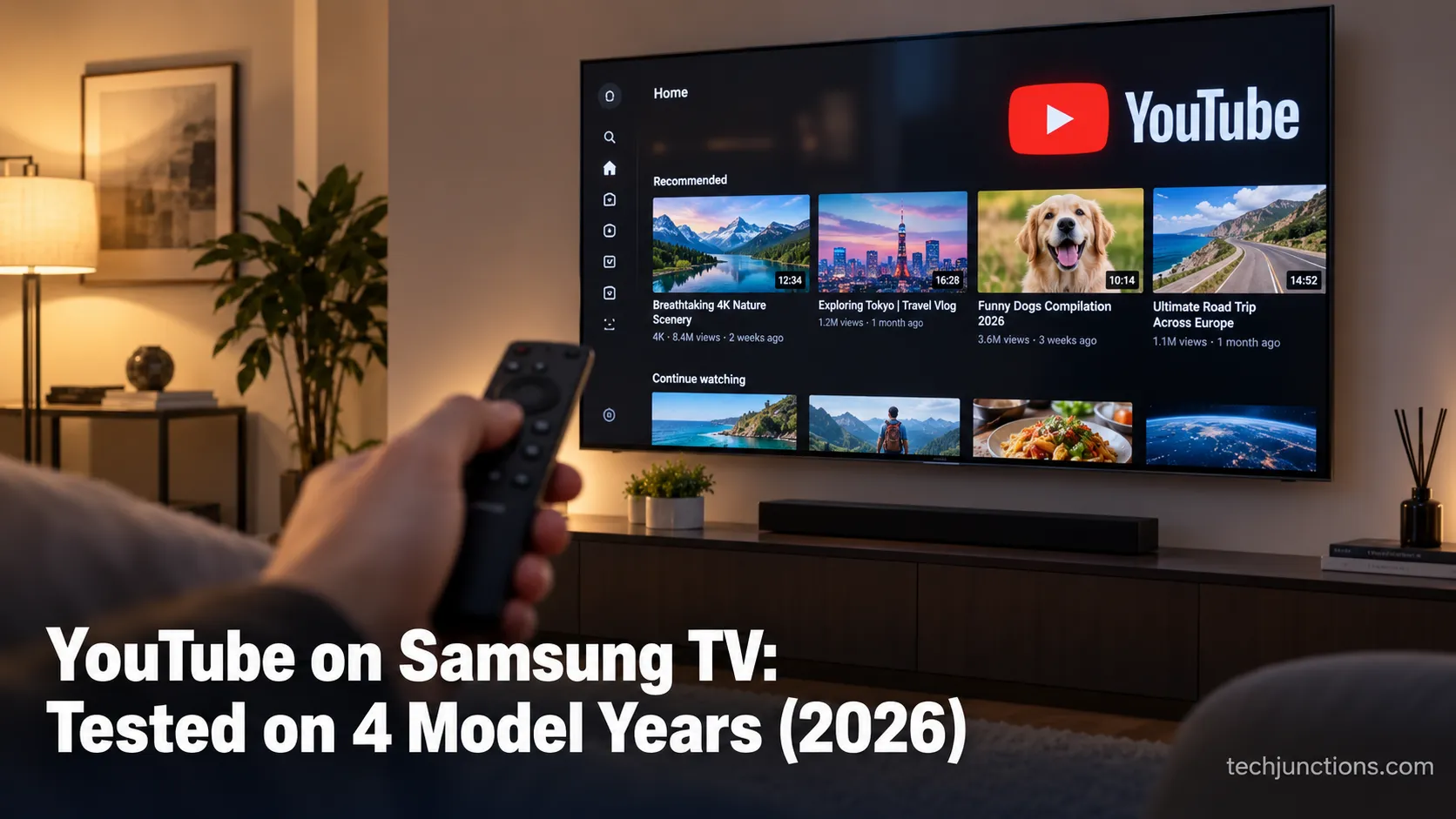 YouTube on Samsung TV: Tested on 4 Model Years (2026)