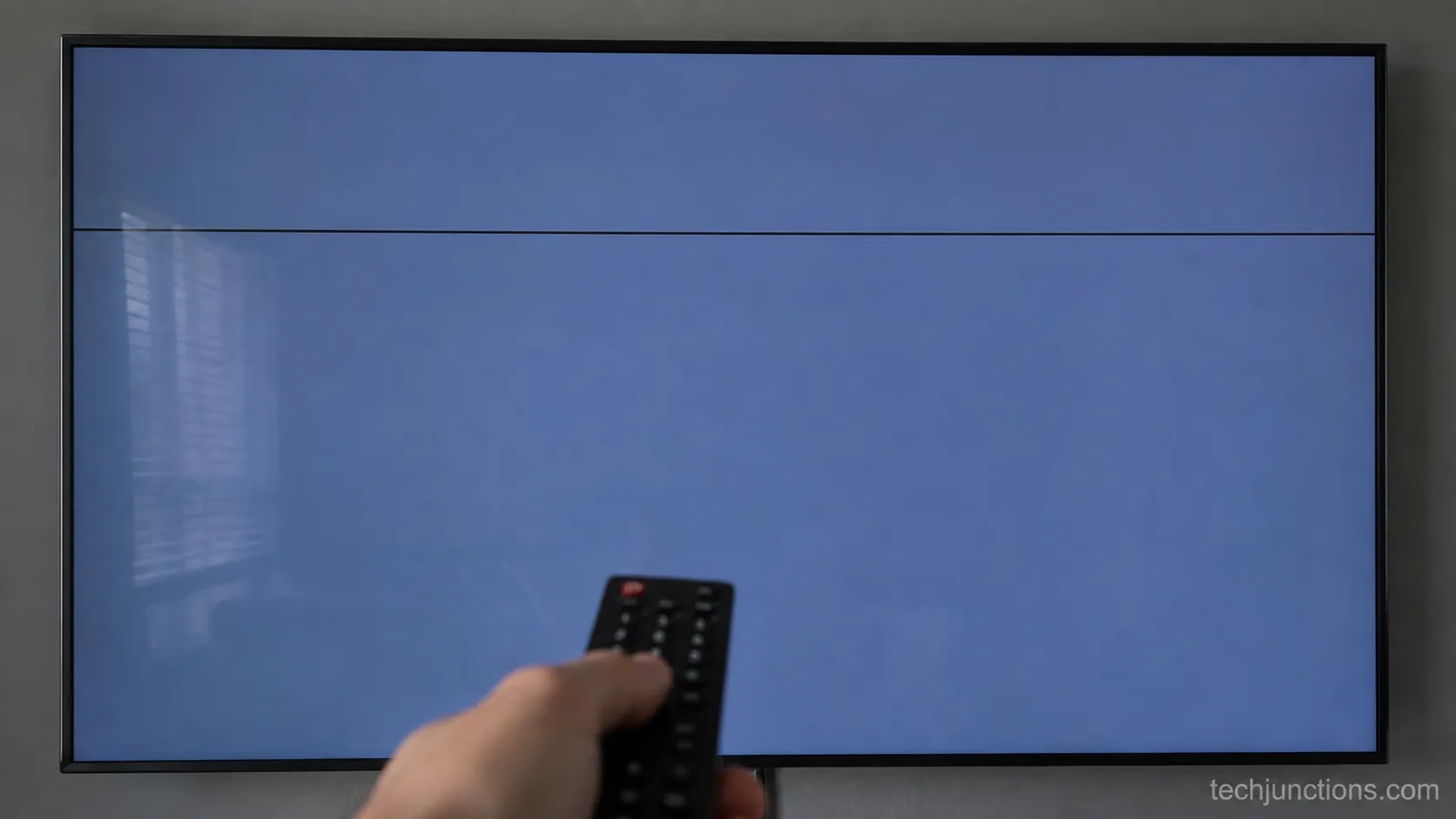 Horizontal line visible during the Samsung TV Picture Test