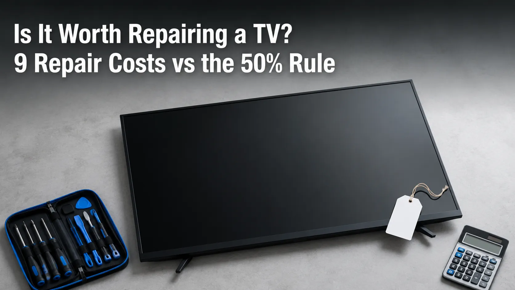 Is It Worth Repairing a TV? 9 Repair Costs vs the 50% Rule