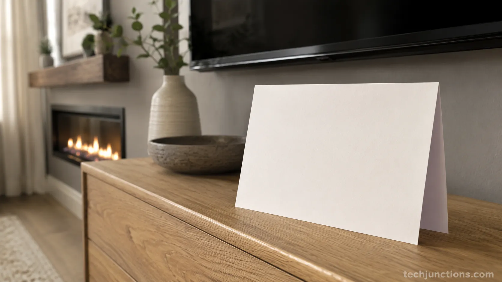 Quick answer card for mounting a TV above a gas fireplace safely
